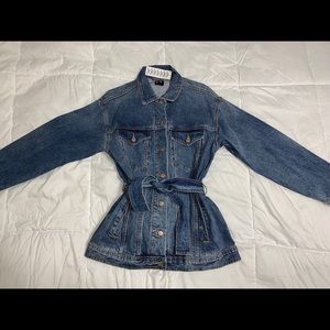 NWT Button & Tie Jean Jacket